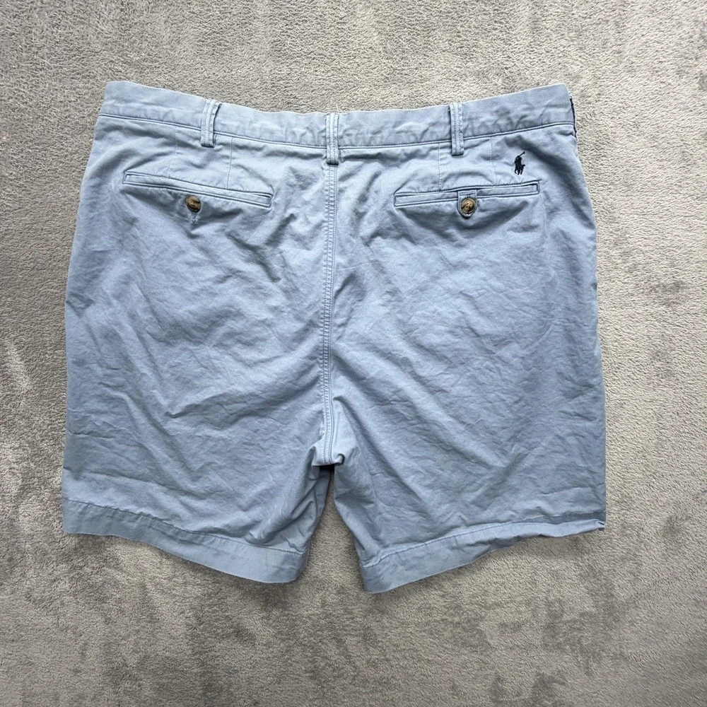 Polo Ralph Lauren Shorts Mens 40 Blue Chino Stretch Pockets 9 Inseam Classic Fit